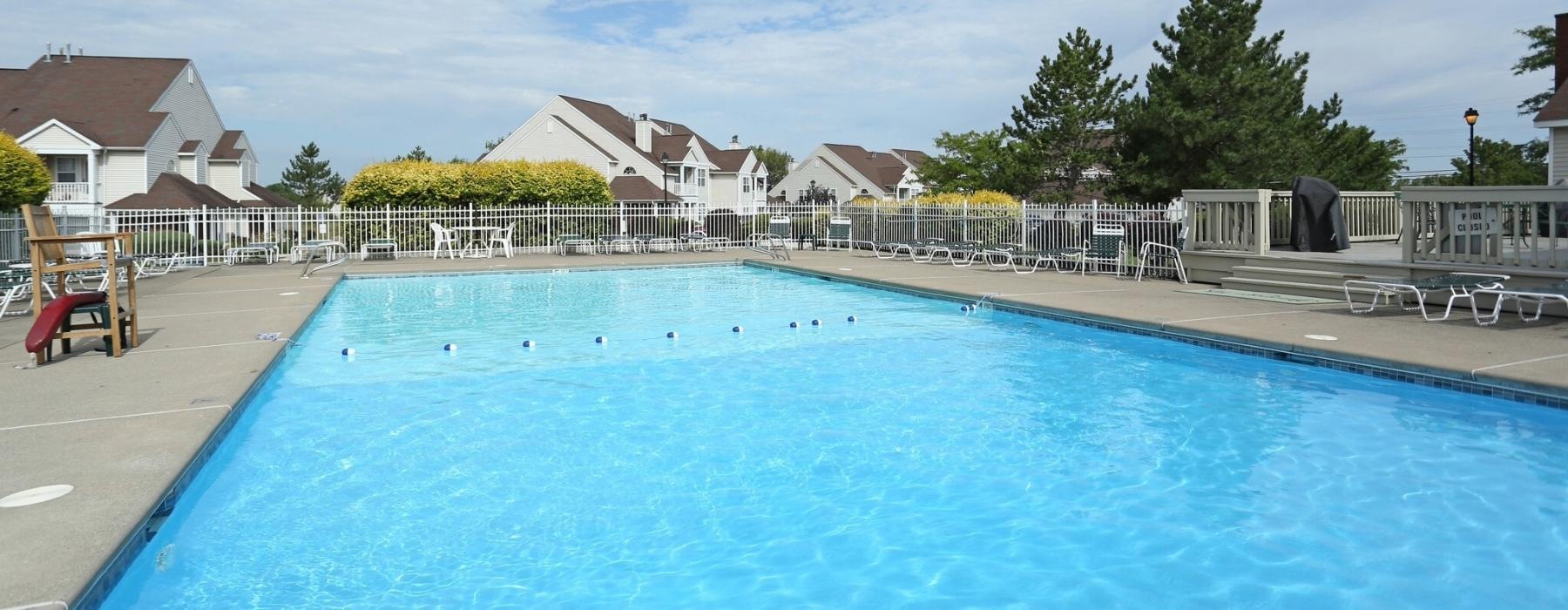 gated swimming pool
