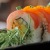 a plate of sushi