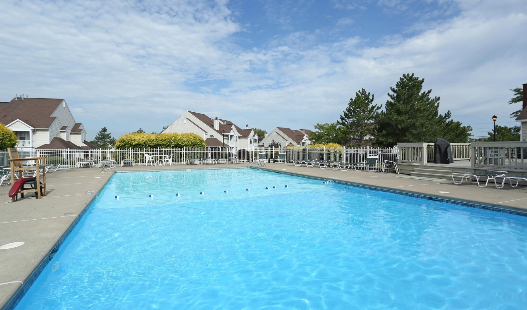 gated swimming pool